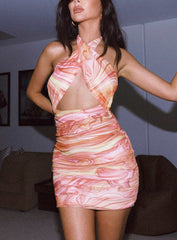 Christoph Mini Dress Orange