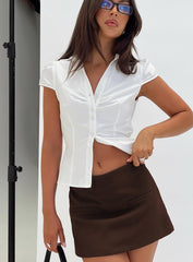 Anette Skort Chocolate Petite