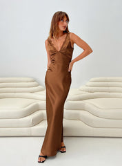 Galloway Maxi Dress Brown