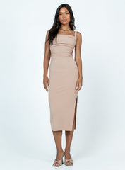 Lainey Midi Dress Beige