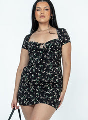 Centennial Mini Dress Black Floral