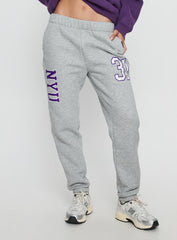 NYU Basic Sweatpants Heather Grey