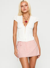 Marmalade Mini Skirt Pink Check
