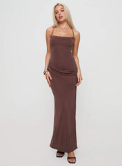 Marchesi Maxi Dress Chocolate