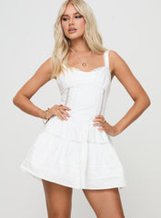 Cuppa Mini Dress White