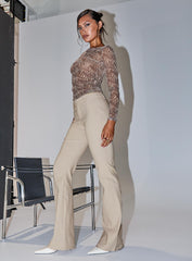 Kinkirk Flared Pants Taupe
