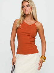 Amarante Sleeveless Top Orange