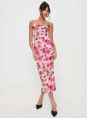Ara Maxi Dress Pink Floral