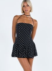 Delamere Mini Dress Black / White Petite