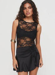 Feelix Sleeveless Lace Bodysuit Black