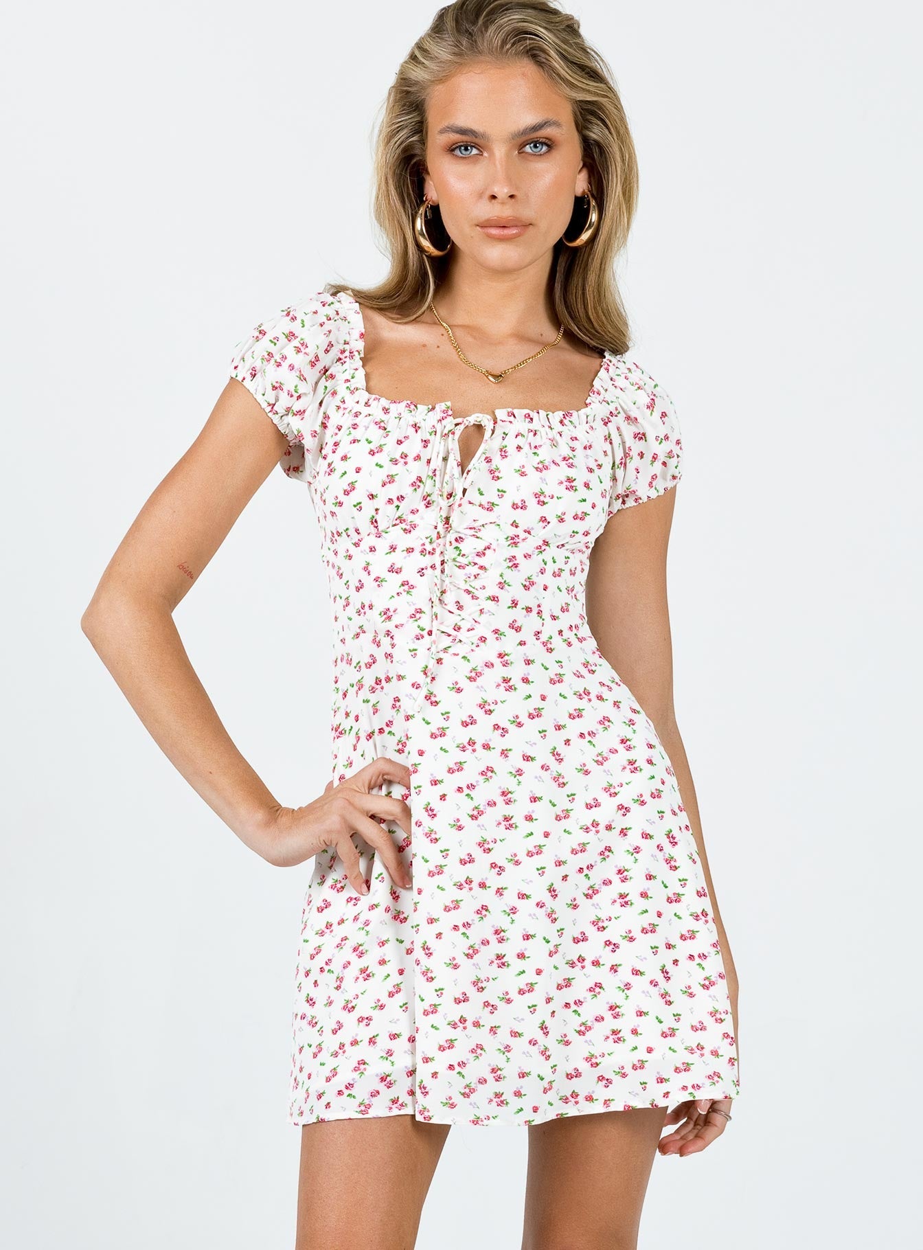 Lidia Mini Dress White Multi
