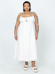 Empress Of Love Maxi Dress White Curve