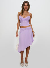 Pappilion Asymmetrical Skirt Lilac