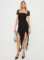 Cortese Strapless Midi Dress Black