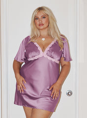 Jaron Mini Dress Mauve Curve