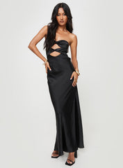 Hessy Bow Maxi Dress Black