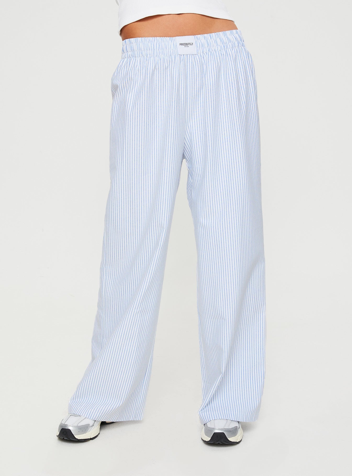 Beach House Pants Blue Stripe