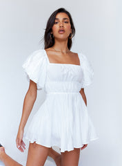 Halton Mini Dress White