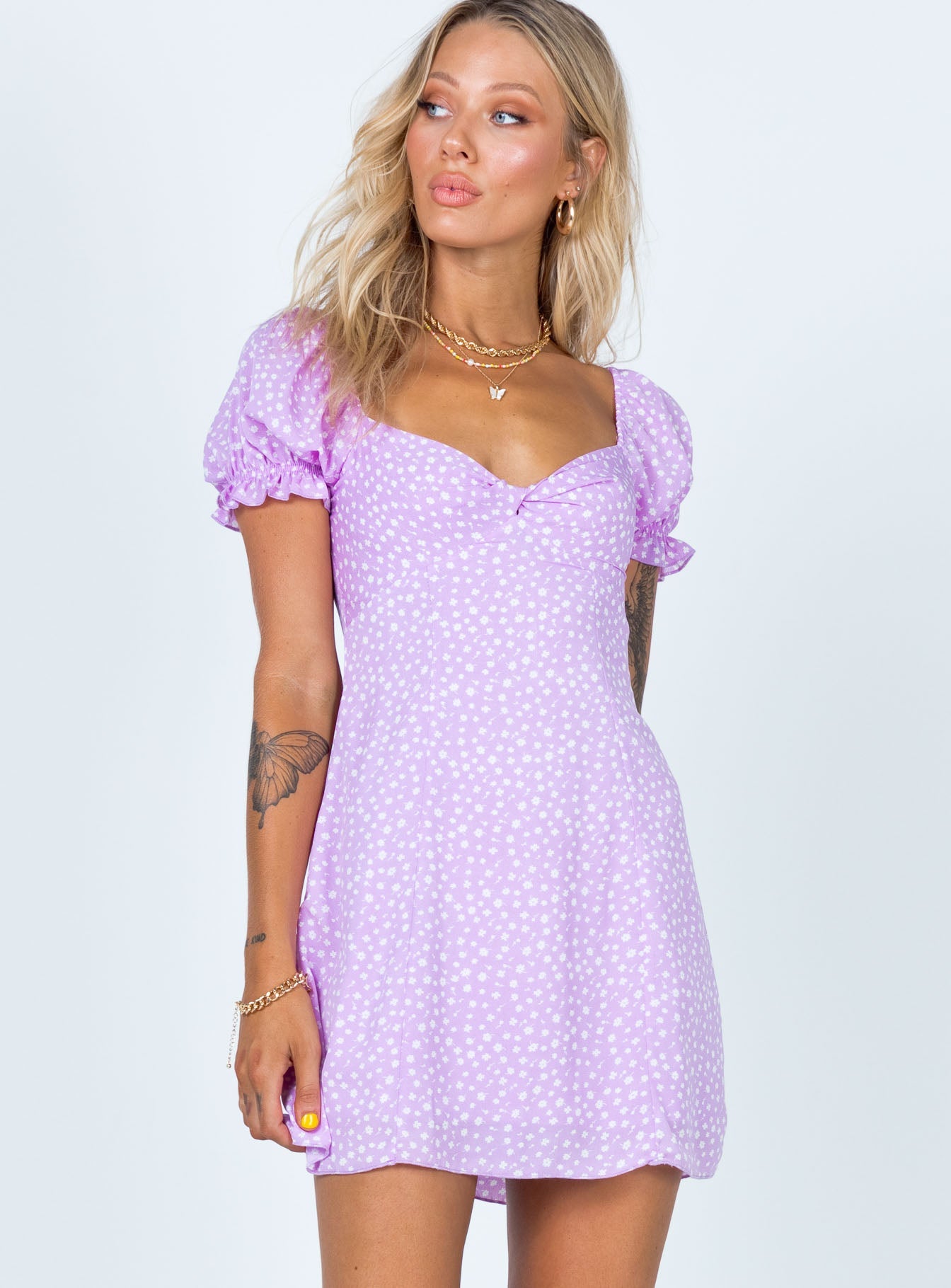 Freyah Mini Dress Purple