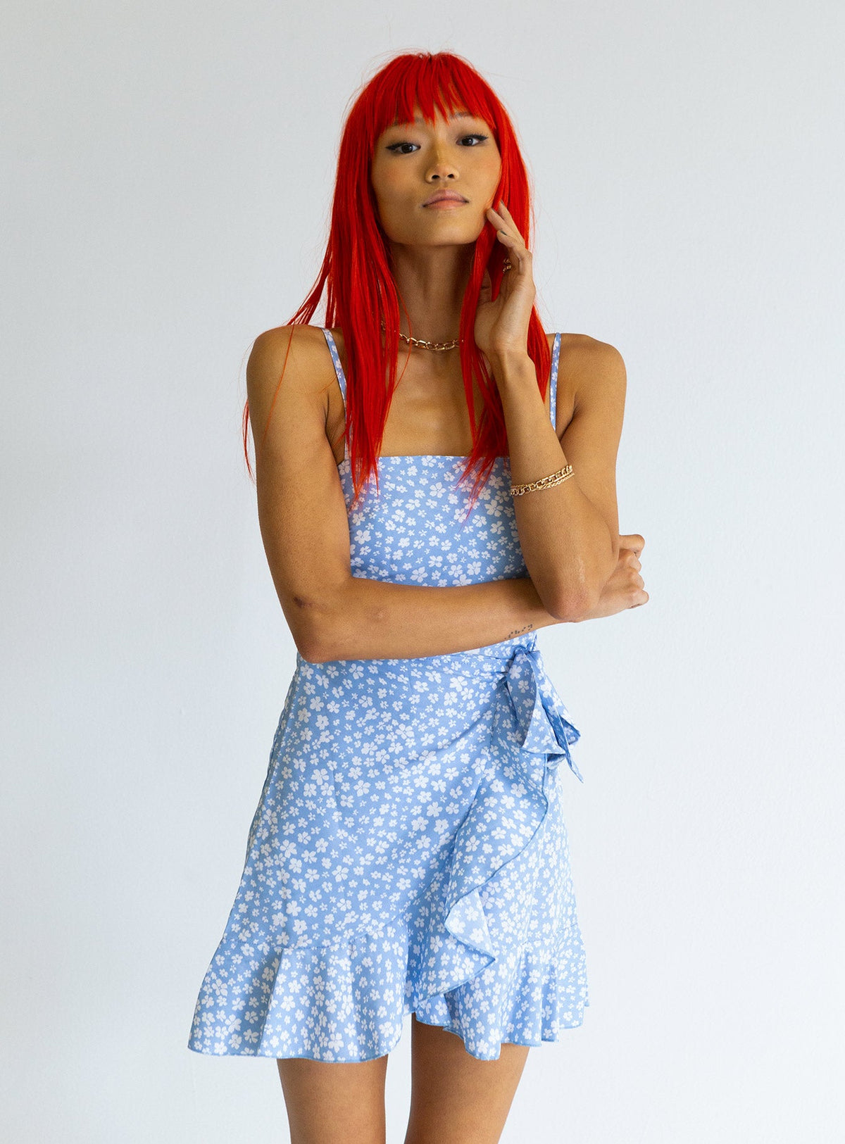 Caesura Mini Dress Blue