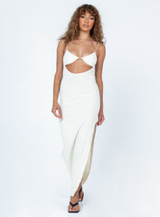 Haden Cut Out Maxi Dress White