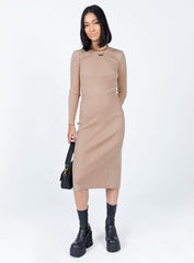 Tiarnie Midi Dress Beige
