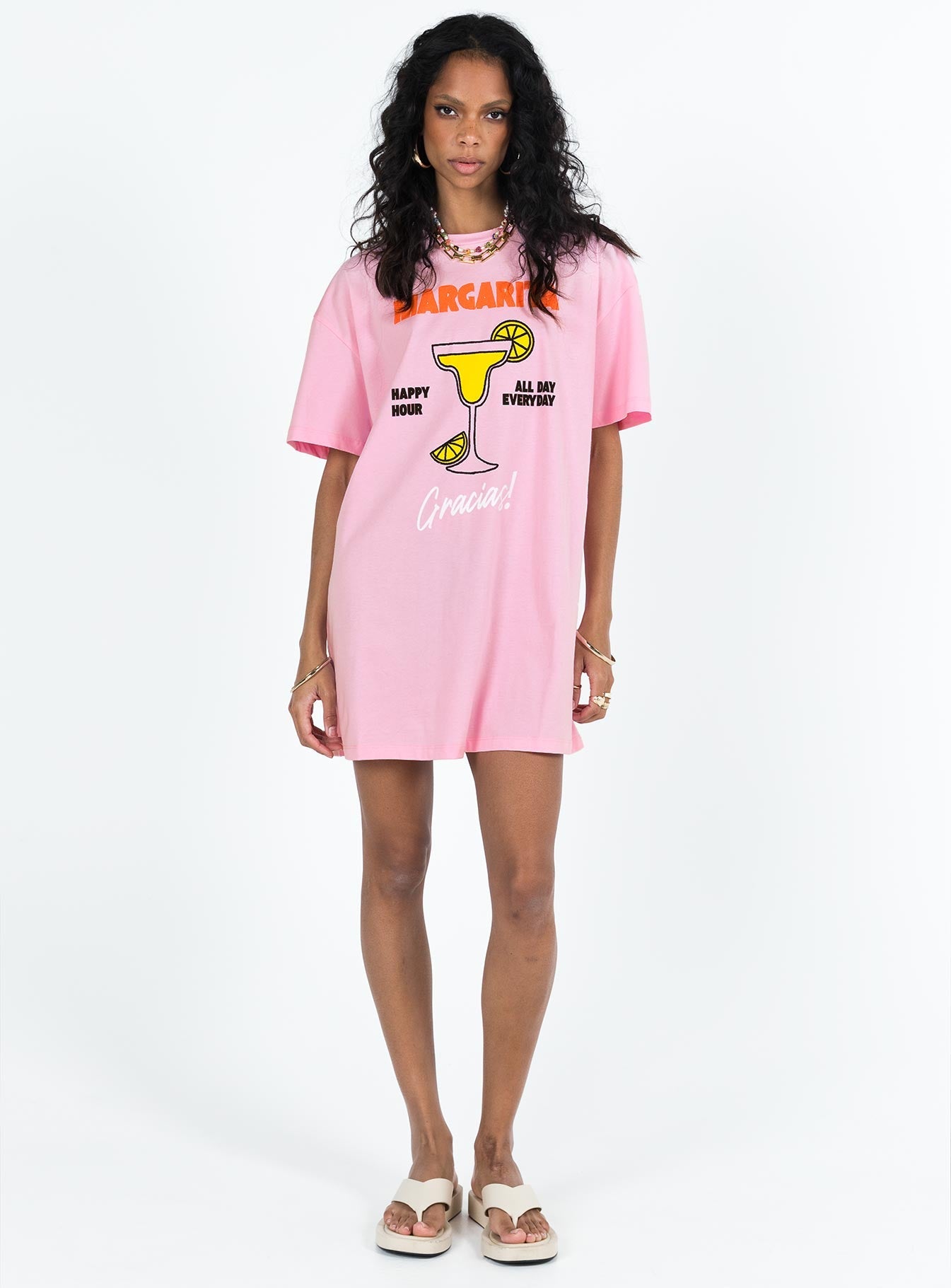 Margarita Shirt Dress Pink