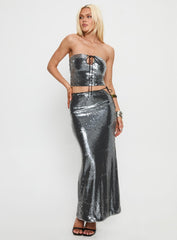 Kalokairi Cut Out Maxi Skirt Black
