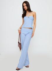 Sofea Mid Rise Pant Blue Stripe