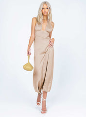 Lovie Midi Dress Beige