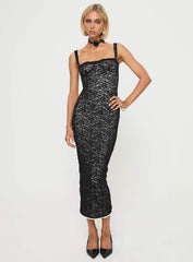 Fire Away Maxi Dress Black