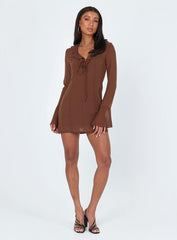 Theo Mini Dress Brown