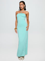 A Vision Hardware Detail Maxi Dress Blue