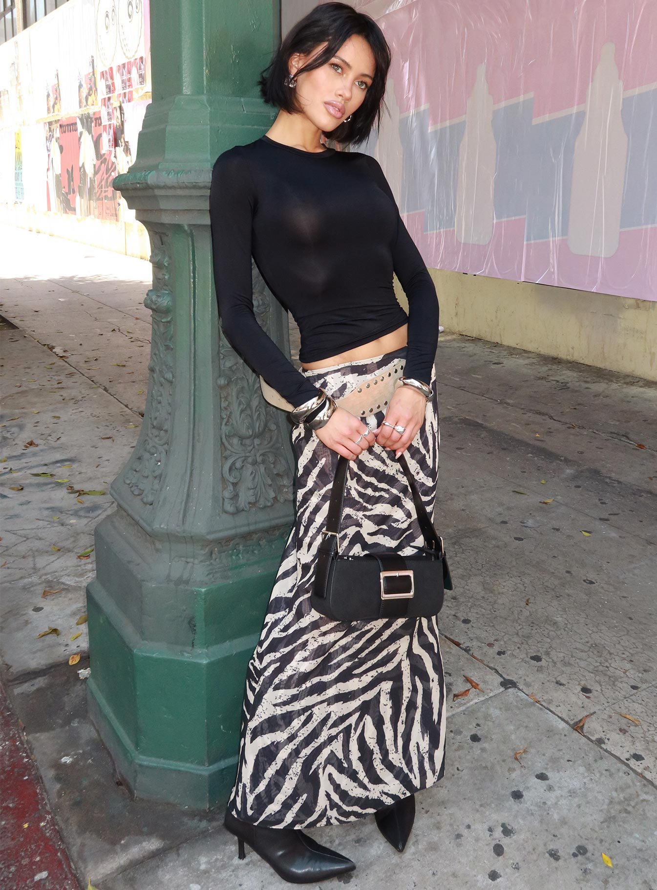 Arnim Long Sleeve Top Black