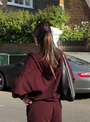All Day Oversized Hoodie Wine
