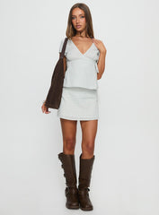 Prominent Mini Skirt Green Check
