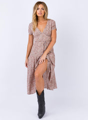 Falleni Midi Dress Red/White