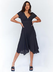Felleni Midi Dress Black