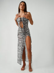Jagger & Stone Paris Maxi Dress Black / White