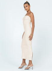 Jayan Strapless Maxi Dress White