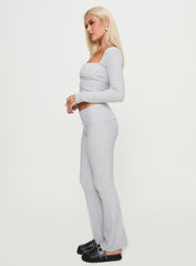 Closed Eyes Flared Pant Grey