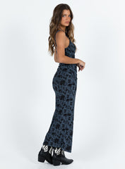 Cotter Maxi Dress Blue Floral