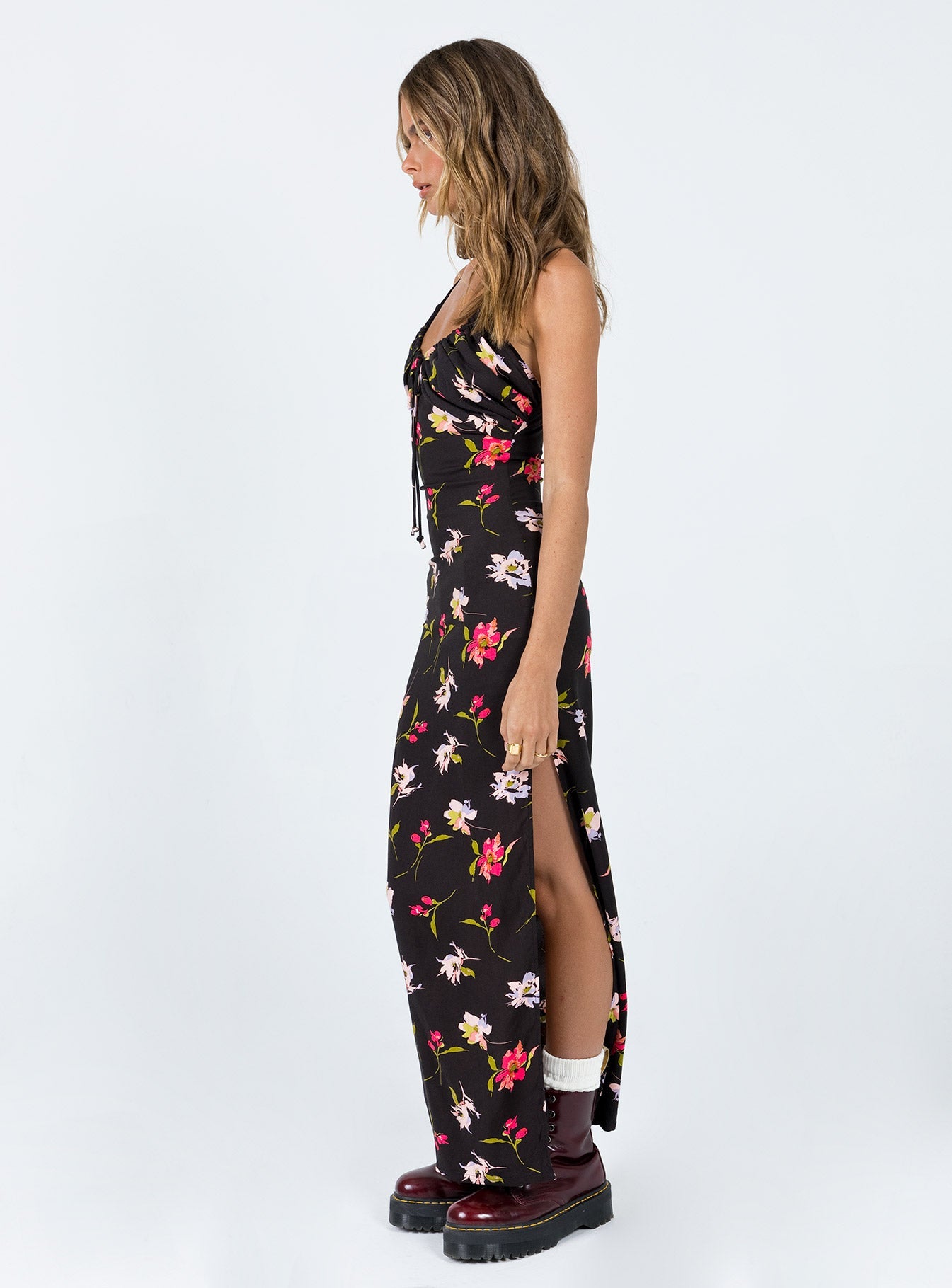 Brailey Maxi Dress Black Multi