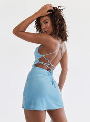 Celena Mini Dress Celtic Blue