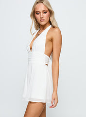 Got Me Started Romper White