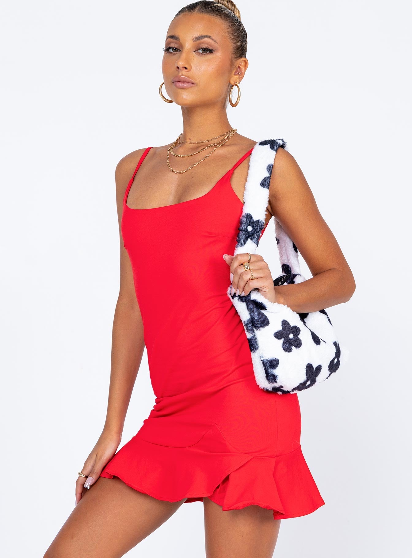 Kiribati Mini Dress Red