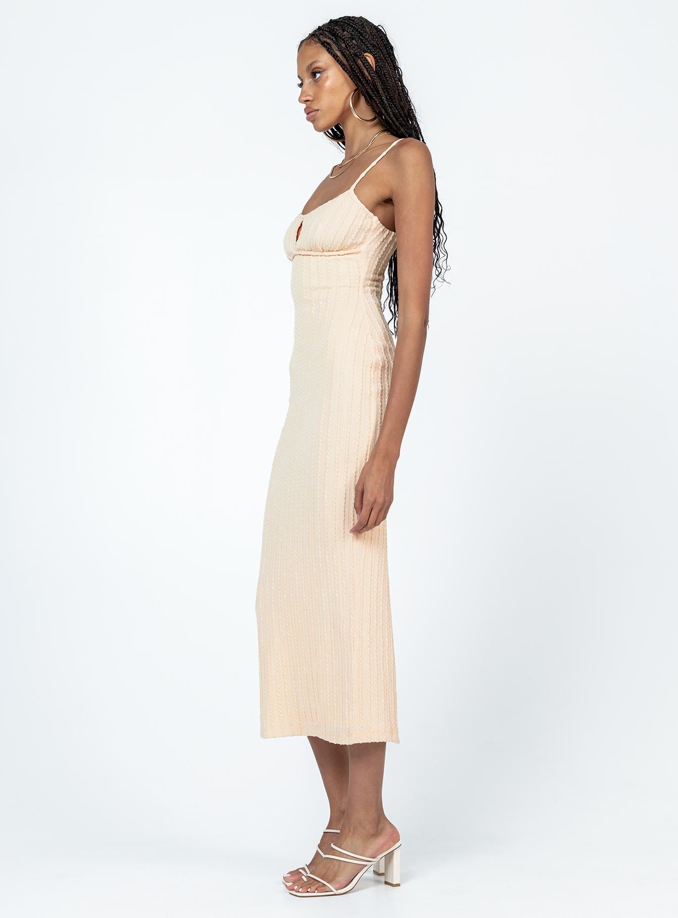 Maila Midi Dress Beige