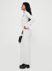 Karia Long Sleeve Maxi Dress Grey