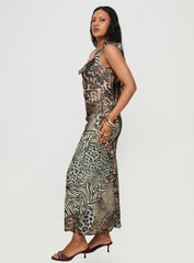 Ismeralda Maxi Dress Leopard
