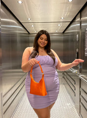 Penney Mini Dress Purple Curve